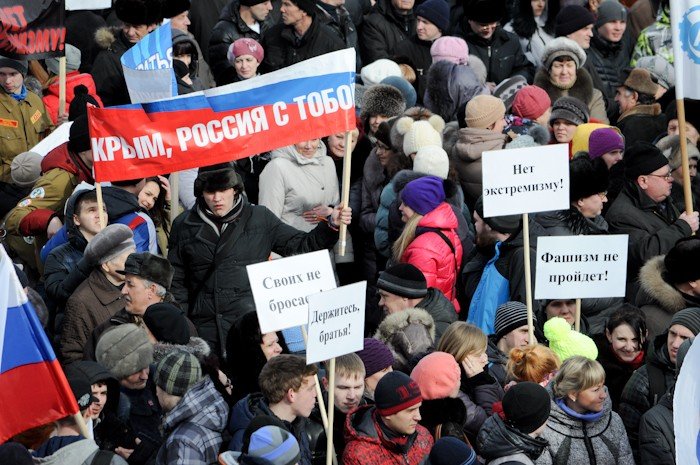 В Барнауле митинговали за Крым