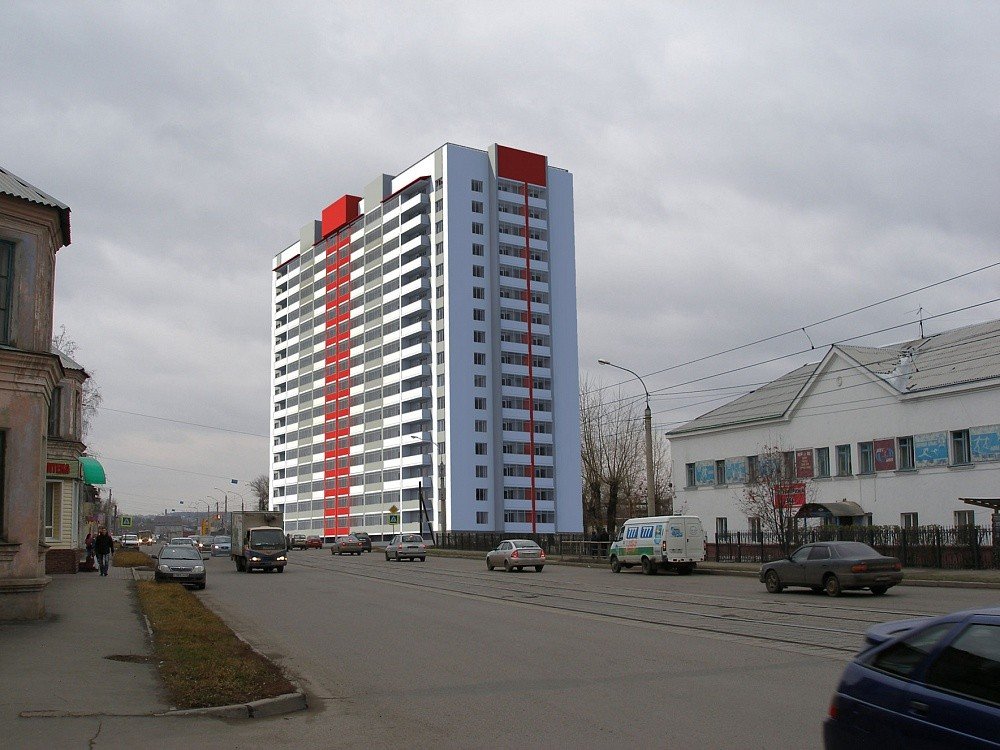 На улице Советской Армии в Барнауле начали высотное строительство