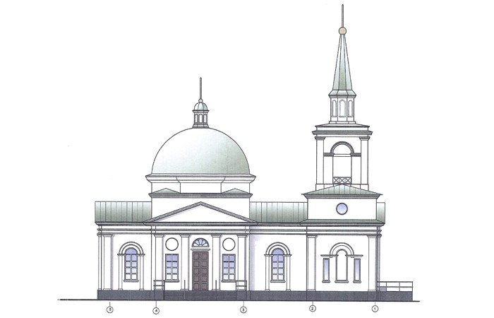 Барнаульская епархия обнародовала проект нового храма, который начали строить в Нагорном парке
