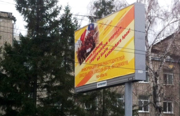 Алтайские студотряды начали рекламировать себя как рабочую силу