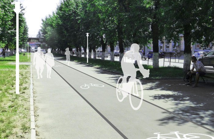 Активисты движения «Цивилизованный город» предложили концепцию велодорожек в Барнауле