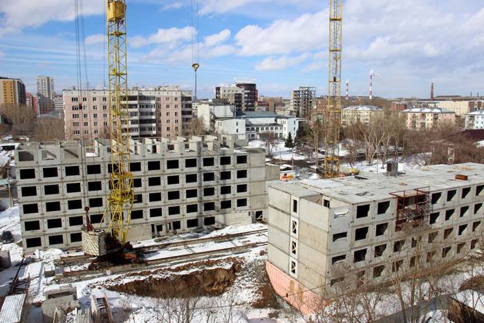 Общежитие АлтГУ строят ударными темпами. Фото