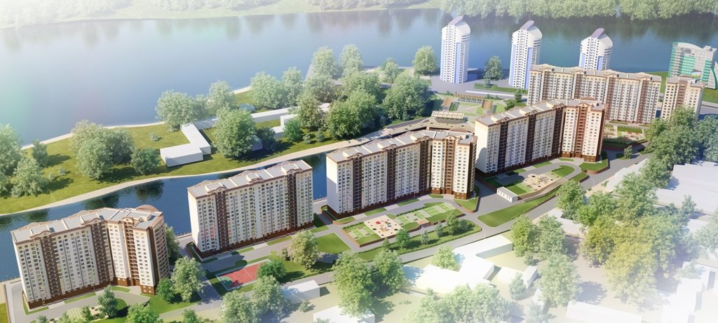 Строительная компания «Сибирия» опубликовала новые рендеры жилого комплекса «Новая пристань»