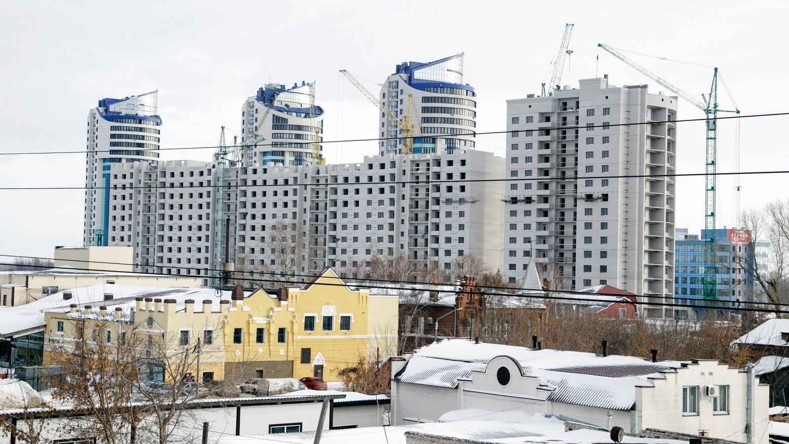 ЖК «Новая пристань» — первый дом построен! Фоторепортаж со строительной площадки СК «Сибирия»