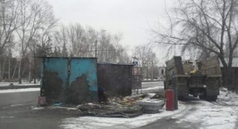 Судебные приставы в Барнауле ликвидировали самовольно поставленный киоск