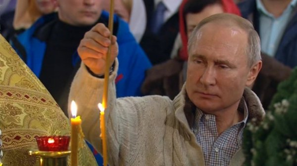 Президент Путин встретил Рождество в Петербурге третий раз подряд