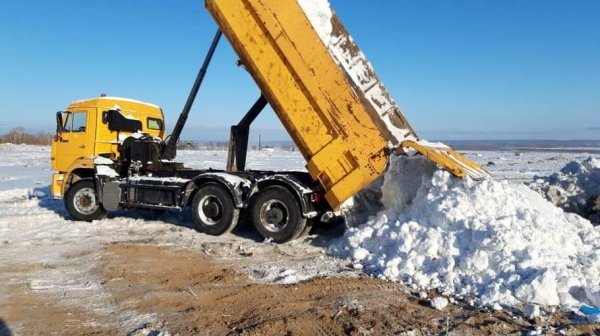 Барнаульский полигон ТБО бесплатно примет снег от организаций, предприятий и жителей города
