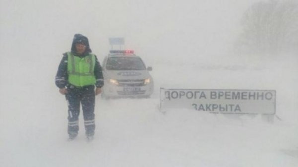 На утро 31 января в Алтайском крае закрыто 10 участков трасс