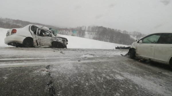 ДТП с двумя погибшими произошло на трассе Барнаул-Бийск
