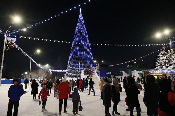 В Барнауле после Старого нового года начнут разбирать главную елку города