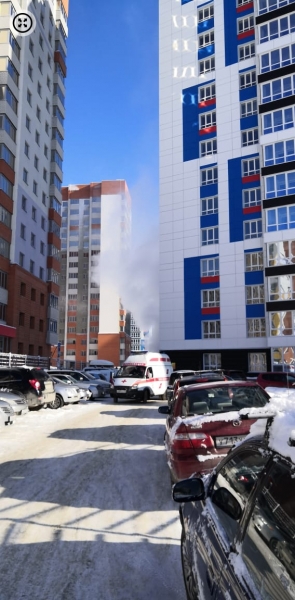 Новую многоэтажку затопило кипятком в Барнауле