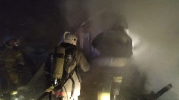 Два частных дома сгорели в Барнауле за прошедшую ночь