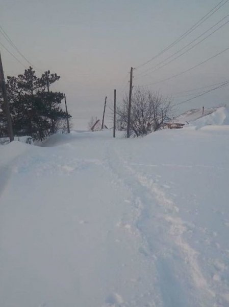 Жители алтайского поселка просят прислать снегоочистительную технику