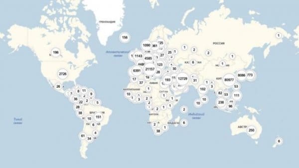 "Яндекс" запустил карту распространения коронавируса в России и мире