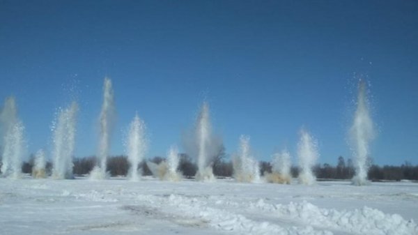 Взрывные работы проводятся на реках Алтайского края