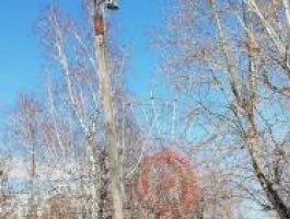 В парке "Изумрудный" начали разбирать колесо обозрения (фото)