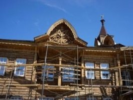 В Барнауле возобновили реконструкцию ресторана "Русский чай"