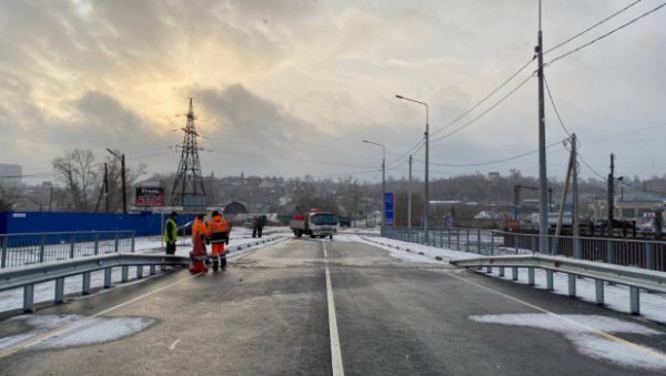В Барнауле открыли для движения мост на Челюскинцев