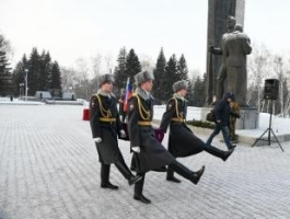 В Барнауле прошла церемония передачи праха солдата, погибшего в годы ВОВ