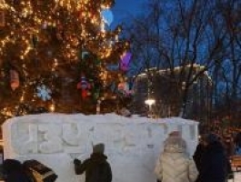 В Изумрудном парке нарядили елку и всех зовут на праздник