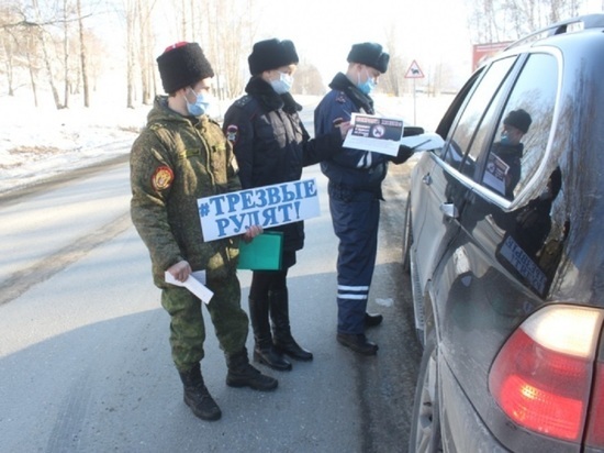 На Алтае полиция и казаки провели акцию «Пьяный водитель — преступник»