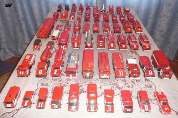 Алтайский спасатель собрал уникальную коллекцию моделей пожарных мини-машин - KP.Ru