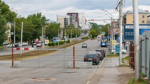 Строительство второго трамвайного кольца на пр. Ленина начнется не раньше 15 июня