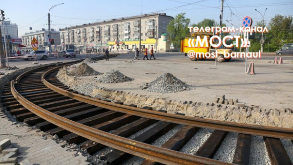 В Барнауле рядом с мостом начнут строить второе трамвайное кольцо