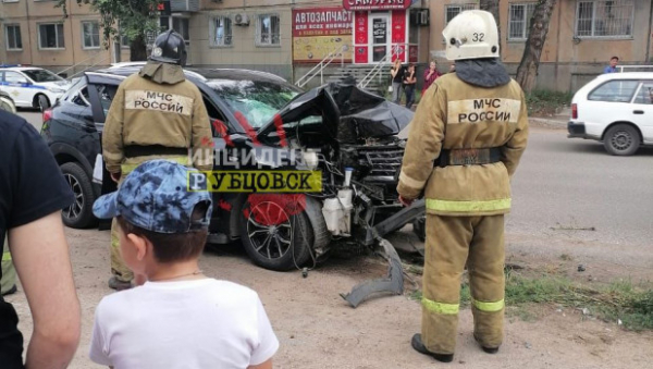 В Алтайском крае водитель врезался в столб и погиб