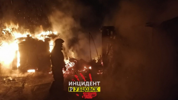 В пожаре в Рубцовске погибло два человека