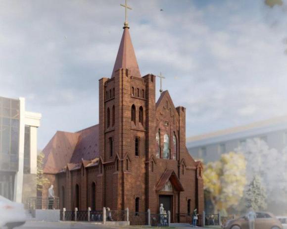 Католический костел с башней колокольней появится в Барнауле