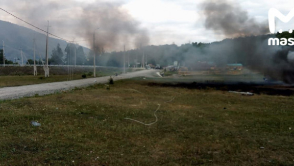 Видео авиакатастрофы: опубликована съемка крушения Ми-8 на Алтае