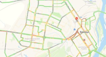9-балльные пробки сковали центр Барнаула вечером 17 августа