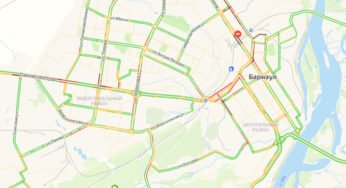 Пробки в 8 баллов сковали Барнаул вечером 11 августа