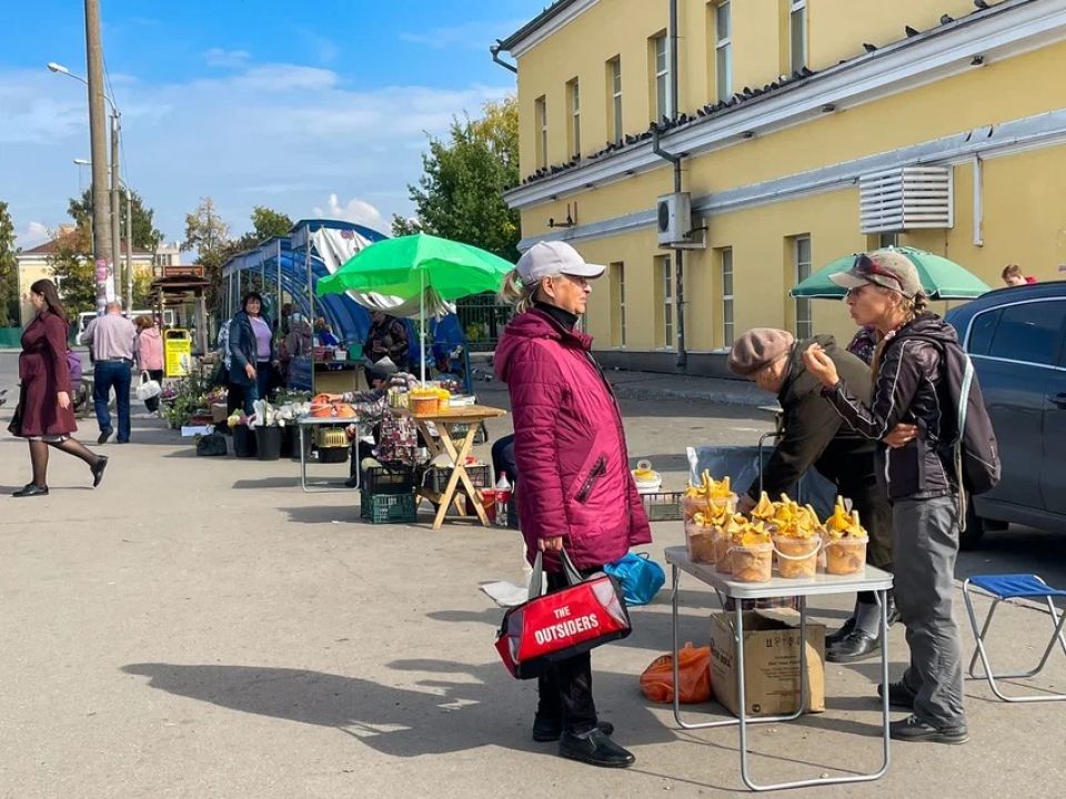 Что и по каким ценам продают на уличных базарчиках Барнаула. Фото