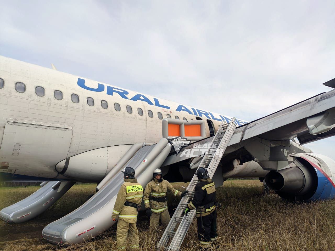 Самолет «Уральских авиалиний» приземлился недалеко от села Убинское